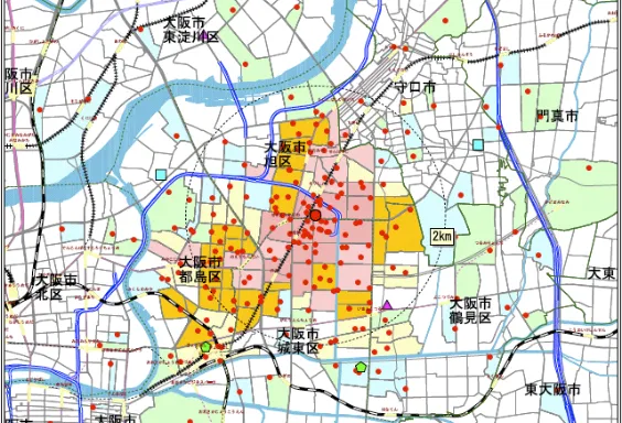 競合影響圏の検証
