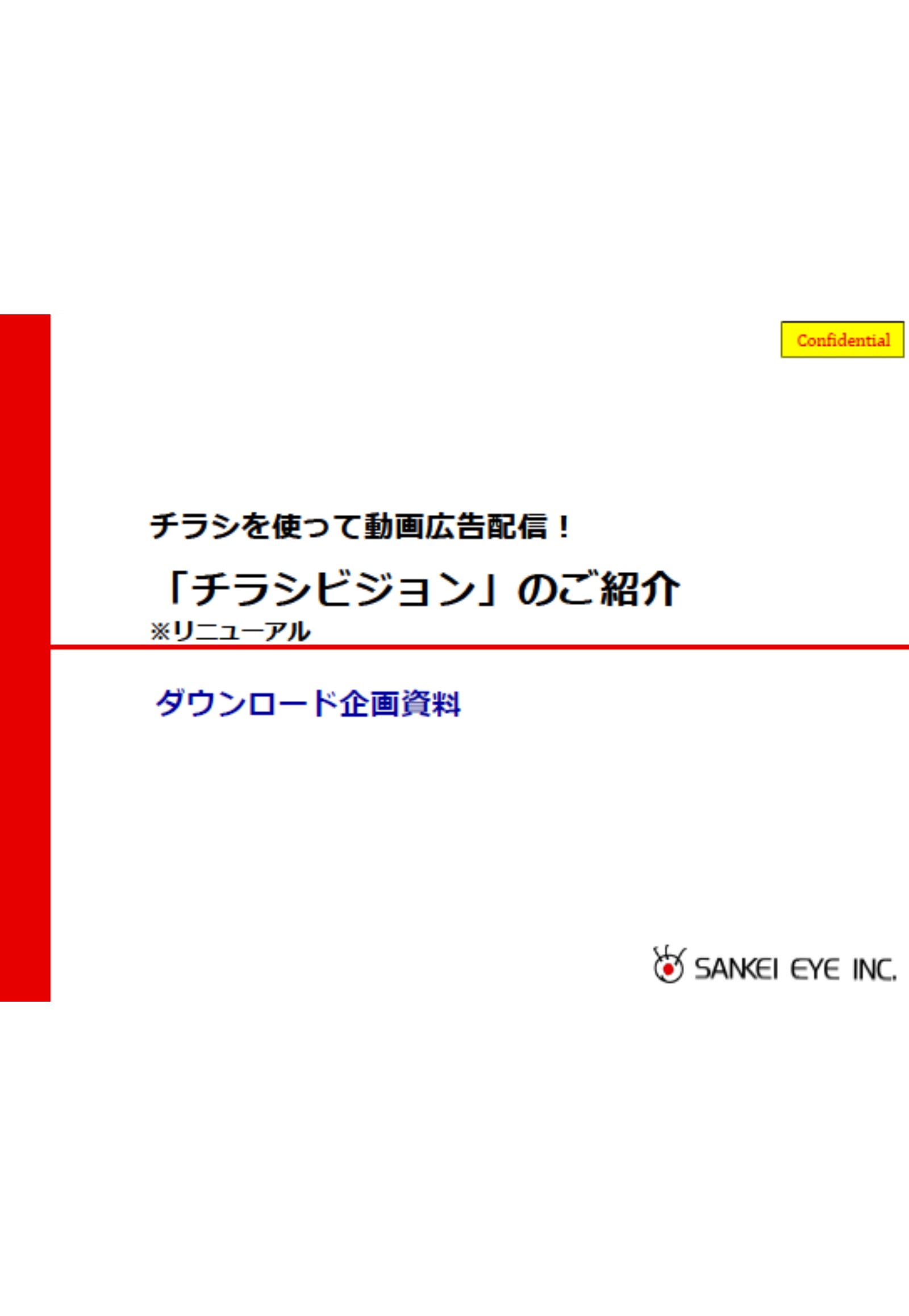 「チラシビジョン改訂版」のご紹介資料